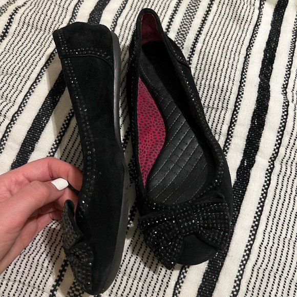 Gianni Bini black bow ballet flats - Picture 2 of 3